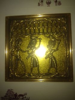 Warli Tribal Artwork Metal