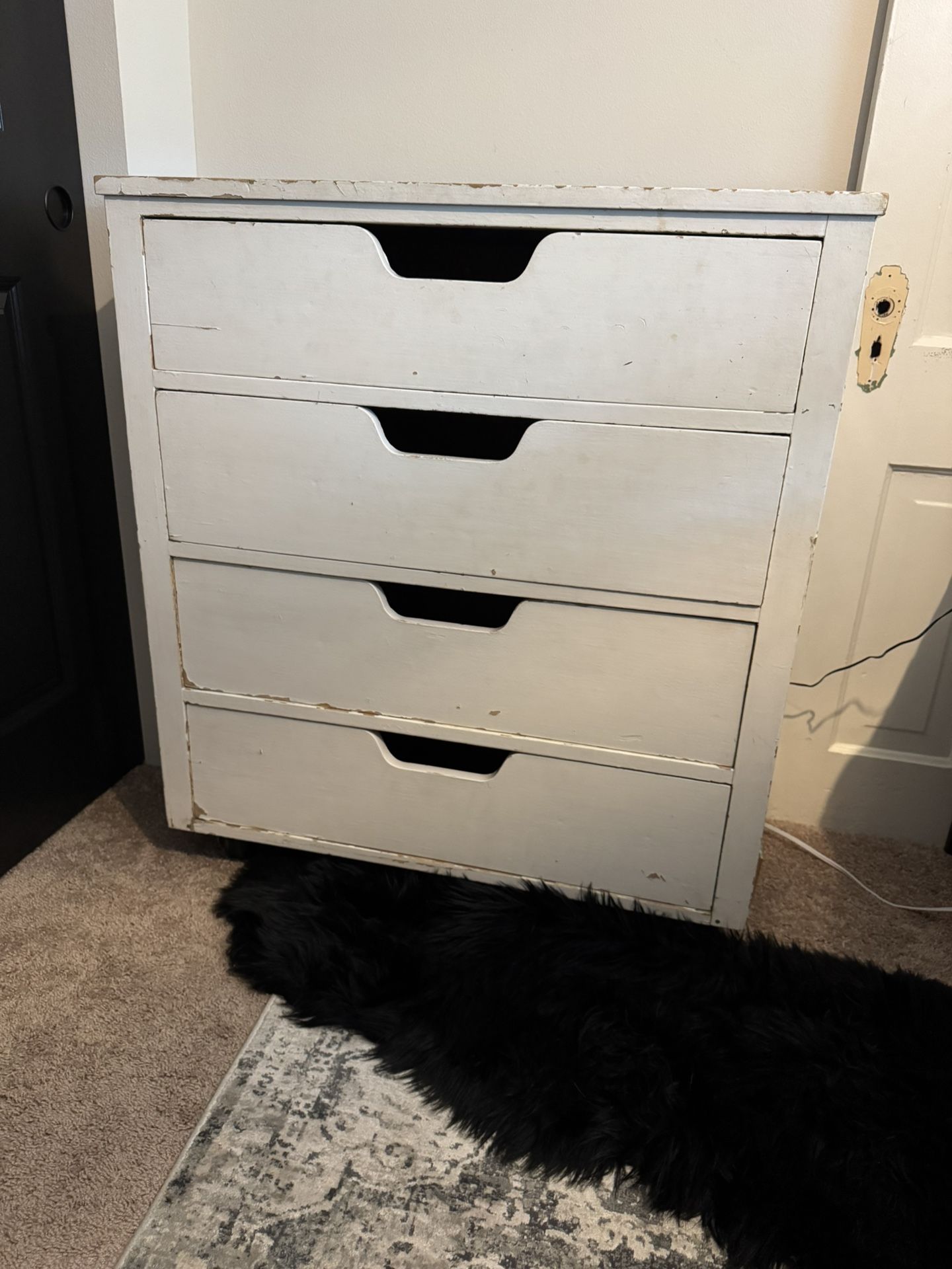 Vintage Dresser Cabinet With Drawers.