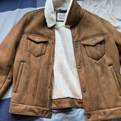 Levi’s Relaxed Fit Faux Sherling Trucker Jacket