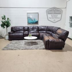 🛋️Leather Reclining Sectional Sofa (Delivery Available!! )