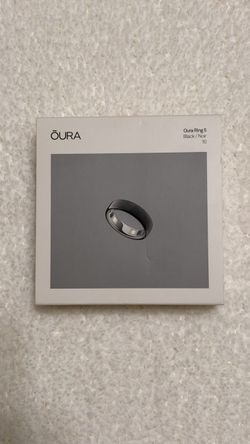 Oura Ring 5 Smart Ring - Black - Size 10 - Fitness & Sleep Tracker Like New