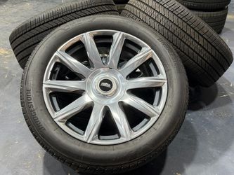 4 22" Cadillac Escalade Platinum OEM 95078 SENSOR rims Bridgestone 275/50R22 99%