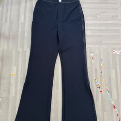 Urban Revivo women’s navy wide leg pants