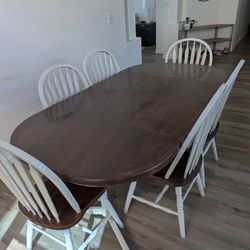 Dining Table & Chairs (6)