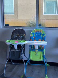 Cosco Folding Baby High Chairs – Set of 2