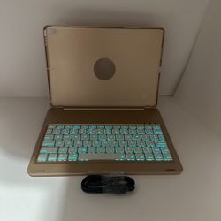 Rose Gold Bluetooth Keyboard Case For iPad Pro 10.5 Inch With 7 Colors .