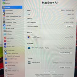 2023 15” MacBook Air In Ex