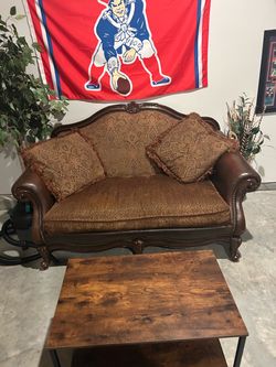 Couch and table combo