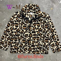 2000 Women’s J-Crew Cheetah-Print Fleece