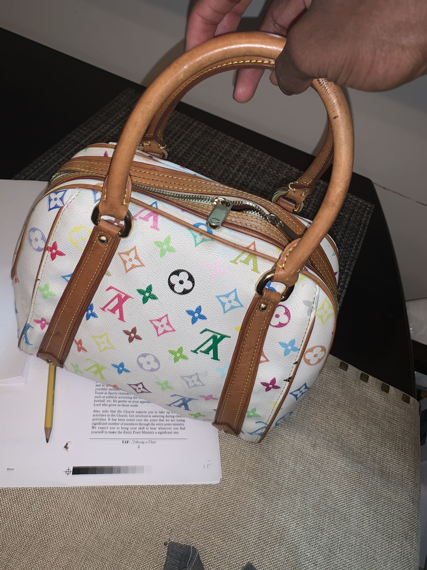 Louis Vuitton multicolor handbag