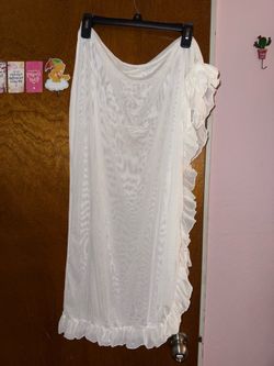 Swim skirt cover up - White, size XL-2X