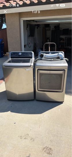 LG Top Load Washer and Gas Dryer Set