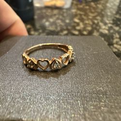 Rose Gold Promise Ring 