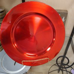 Red Charger Plate