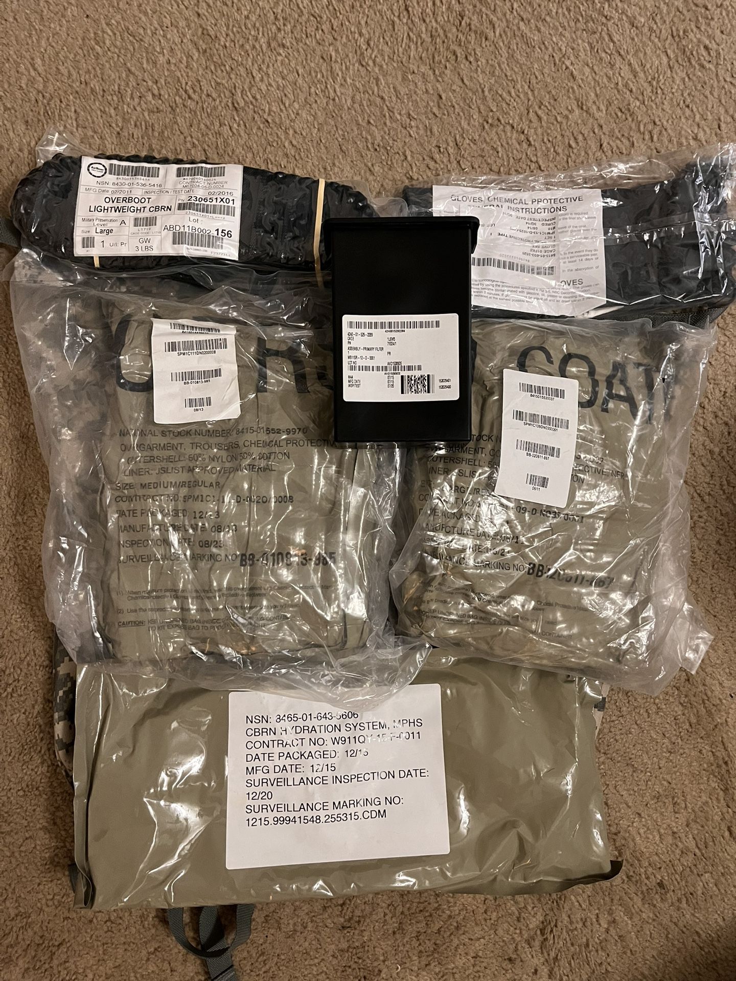 OBO ARMY JLIST BAG WITH GEAR