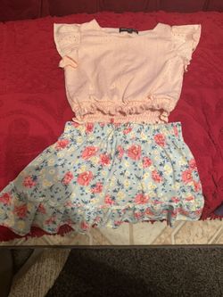 Girls Shirt & Skirt Set