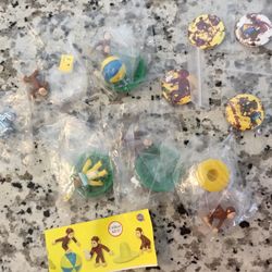 Curious George Mini Figures And Pins