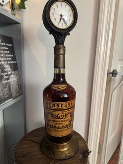 Vintage Hennessy Cognac Clock - Working - Unique Bar Décor