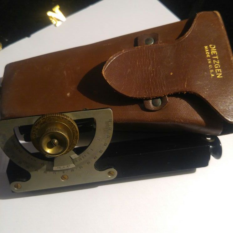DIETZGEN INCLINOMETER Survey Abney hand level clinometer gradient