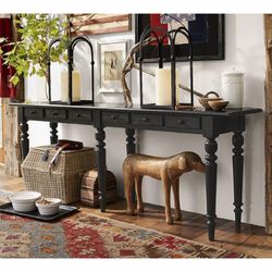 Pottery Barn Tivoli Long Console Table — pristine condition