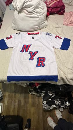 NEW YORK RANGERS MATT REMPE 73 SIZE 54 WHITE JERSEY