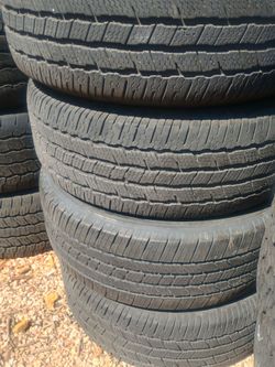 265/60/18 MICHELIN DEFENDER MS2 80-95% TREAD DOT 31/23 SET OF 4 MATCHING TIRES EXCELLENT CONDITION