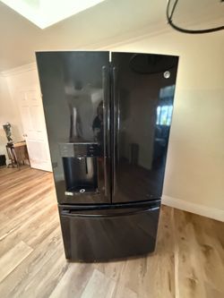Black refrigerator