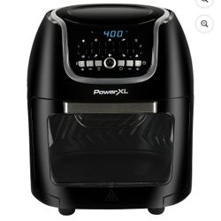 PowerXL Vortex Air Fryer Pro Plus 10 Quart Capacity, Black, 1700 Watts,