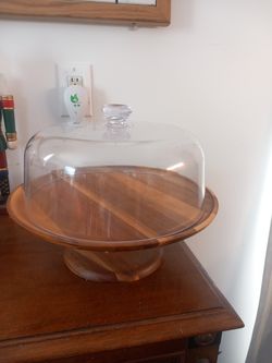Cake stand/ bread stand with plastic cover