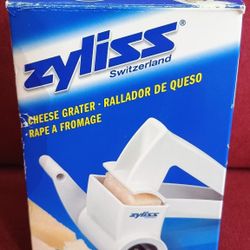 Brand New Never Opened ZYLISS Switzerland Rotary Hard Parmesan Romano Cheese Grater Restaurant Style. See our other great vintage art antiques jewelry
