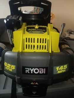 RYOBI 40V Brushless 625 CFM Whisper Series Backpack Blower