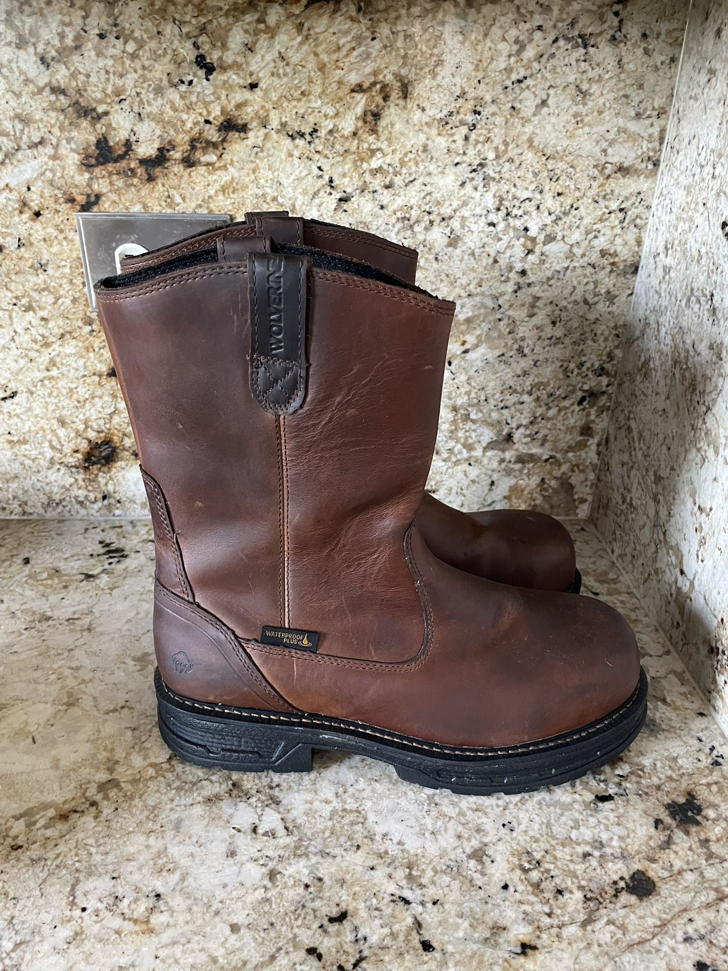 Wolverine Hellcat Ultraspring WP Carbonmax W201178 Mens Brown Work Boot Size 10.5