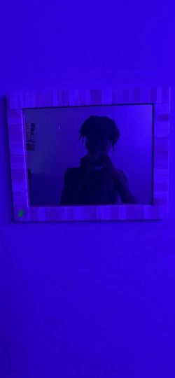 Decorative Wall Mirror with Tiled Frame