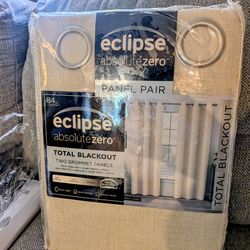 Beige blackout 84 inch curtains