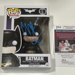 Christian Bale JSA Autographed Batman Funko Pop