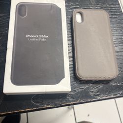 iPhone X Leather Folio