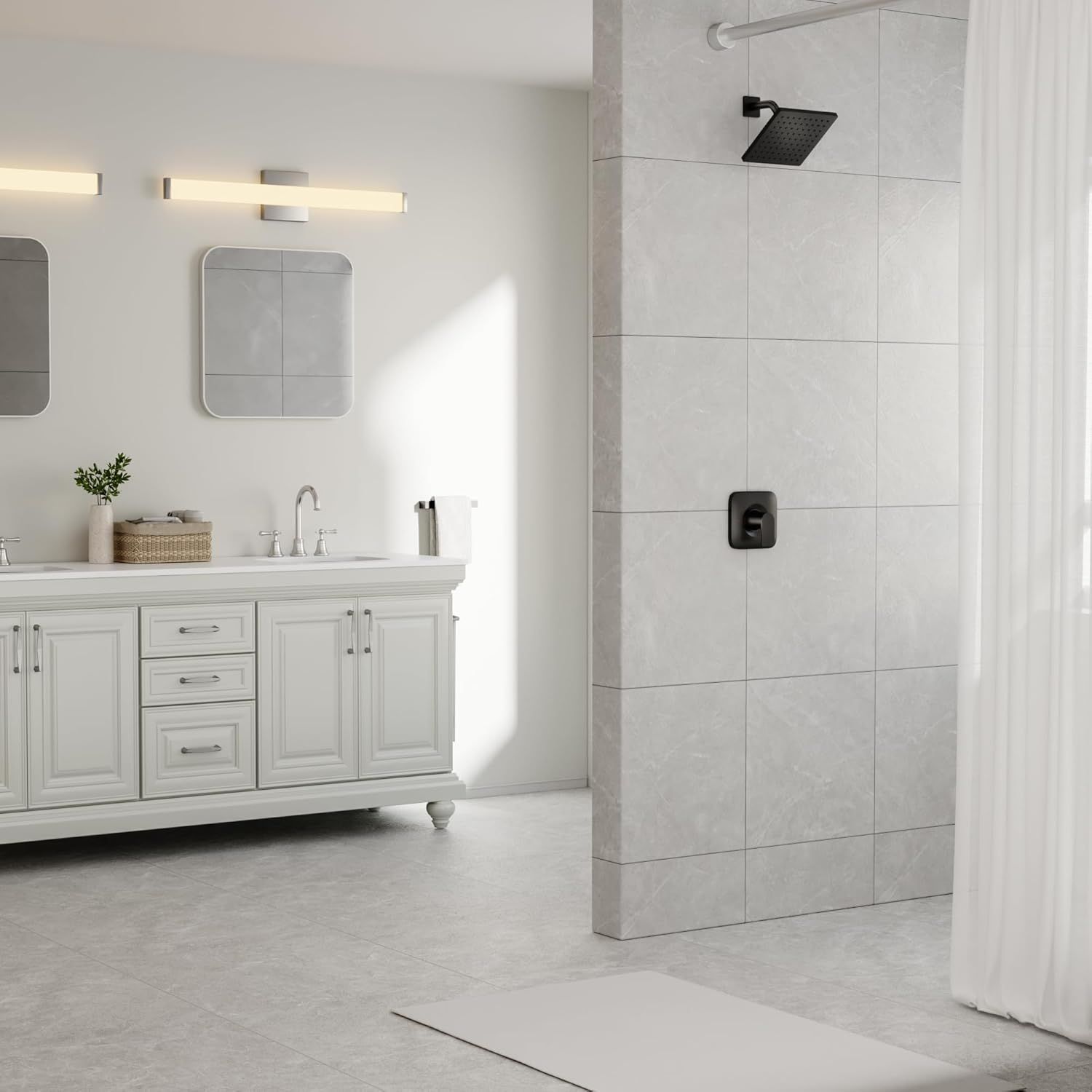 Replacement Moen Genta LX T2471BL Shower Trim Kit – Matte Black, Compatible With 2510/2520/2570/2590 Valves