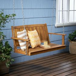 Outdoor Wood Porch Swing for Patio
