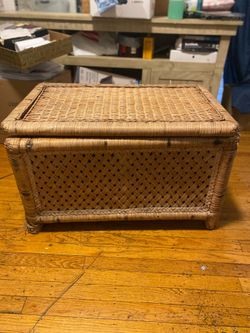 Wicker Storage Bench