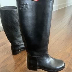 Leather High Boots 