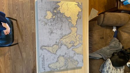 Wall decor world map