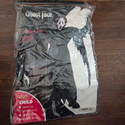Ghost Face Child Halloween Costume child  Medium 8-10
