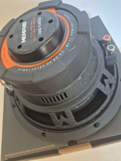 MEMPHIS ( 1 ) 10 INCH 2 OR 4 OHM SELECTABLE VOICE COIL CAR SUBWOOFER 600 WATTS