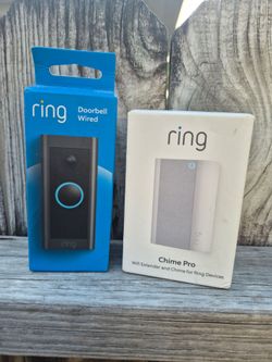 Ring wired doorbell and chime pro