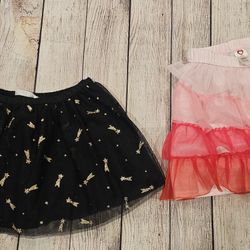 2 Toddler Girl Skirts Size 5T