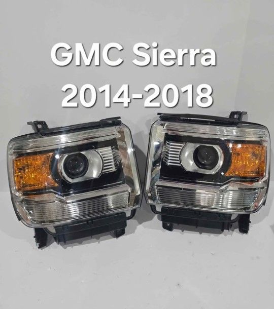 GMC Sierra 2014-2018 Headlights 