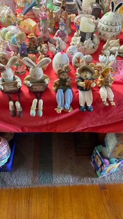 Easter Rabbit Shelve sitters. Five dollars each.