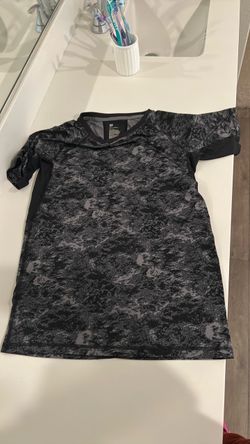 Athletic Short Sleeve Camo Print Shirt