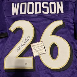 Rod Woodson Autographed Custom Ravens Jersey