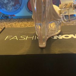 Clear Wedges Heels 6.5 Fashion Nova